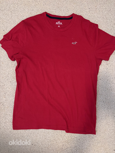 Hollister punane T-särk, defektideta L