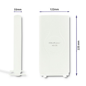 Qoltec 4G LTE DUAL antenn kahe SMA pistikuga 30dBi (2 foto / 4)