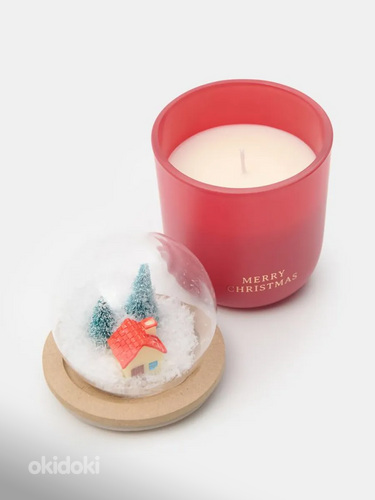 Ароматическая свеча Merry Christmas + стеклянный шар