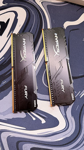 HyperX Fury DDR4 RGB 16gb (2x8gb) (1 foto / 3)