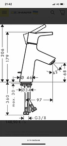 Hansgrohe Talis S t80, kroom, valamusegisti (2 foto / 3)