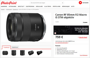 Canon RF 85mm f/2 Macro IS STM objektiiv (uus) (10 foto / 10)