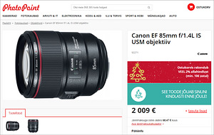Canon EF 85mm f/1.4L IS USM objektiiv (10 foto / 10)