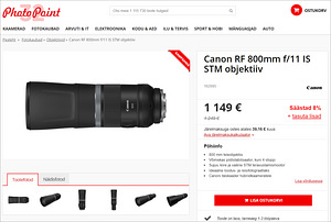 Canon RF 800mm f/11 IS STM objektiiv (10 foto / 10)