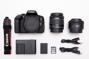Canon EOS 750D + 18-55mm + 50mm kaamerakomplekt (1 foto / 9)
