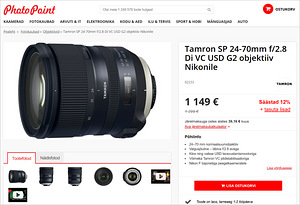 Tamron SP 24-70mm f/2.8 Di VC USD G2 (Nikon F) objektiiv (10 foto / 10)