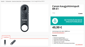 Canon BR-E1 пульт дистанционного управления (2 фото из 2)