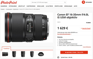 Canon EF 16-35mm f/4L IS USM objektiiv (9 foto / 10)
