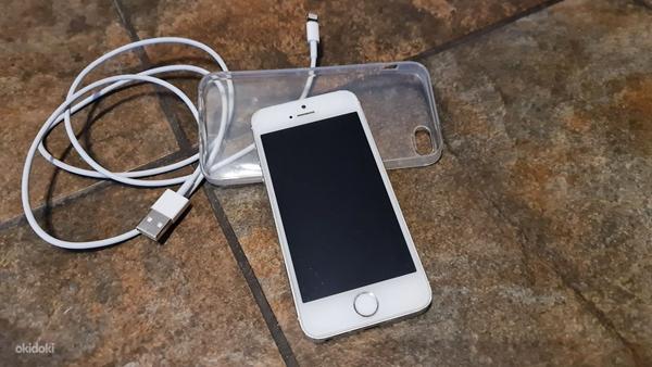 iPhone 5S 16Gb Silver (Grade C) kasutatud. (foto #1)