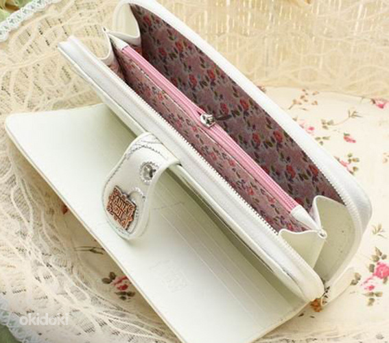 Новый красивый женский кошелёк "Anna Sui" белый (фото #2)