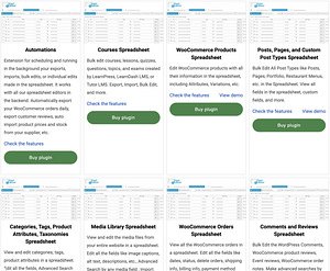 Wordpress Sheet Editor täispakett piiramatu arv domeenidele