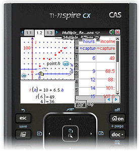 TI-Nspire CX CAS — graafiline kalkulaator, heas seisukorras (4 foto / 5)