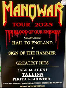 Manowar 2 -päeva pilet (13.06 - 14.06.2025) fännitsoon. (1 foto / 1)