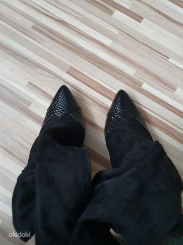 Высокие сапоги, ботфорты на высоком каблуке (10,5см) (фото #2)