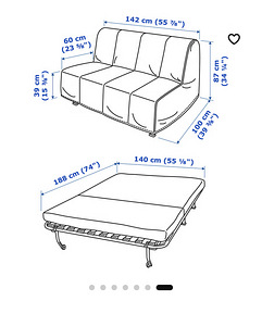 Lahtikäiv diivan IKEA (2 foto / 3)
