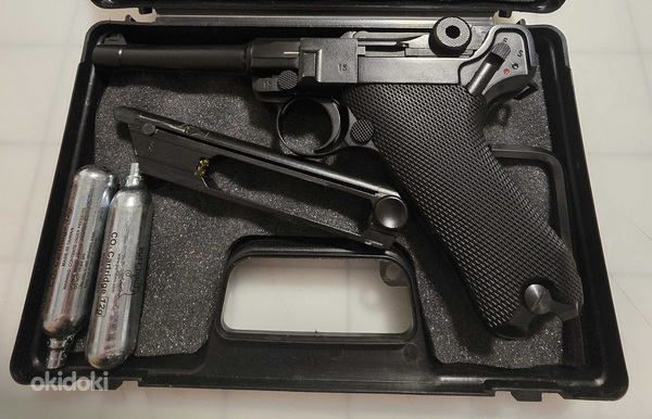 !!AIRSOFT!! пистолет Luger p08 CO2 Blowback