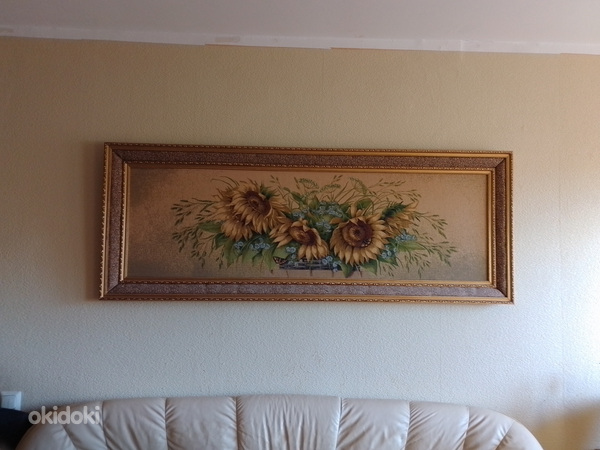 Картина-гобелен в раме (65×175 см)