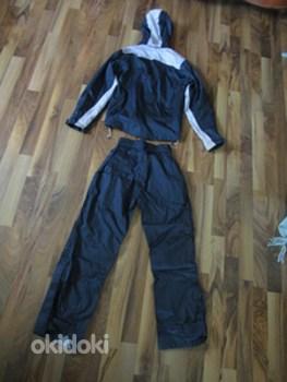 Костюм (куртка + штаны) 140cм темно-синий+беж (фото #2)