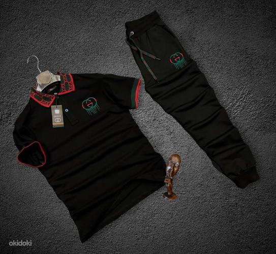 Комплект футболка поло Gucci + штаны, новый. (фото #1)