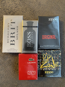 Hugo boss burberry zipo lacoste meeste uued lõhnad (1 foto / 1)