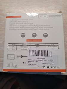 Android MicroUSB/USB-C to HDMI adapter Miraplug (3 foto / 3)