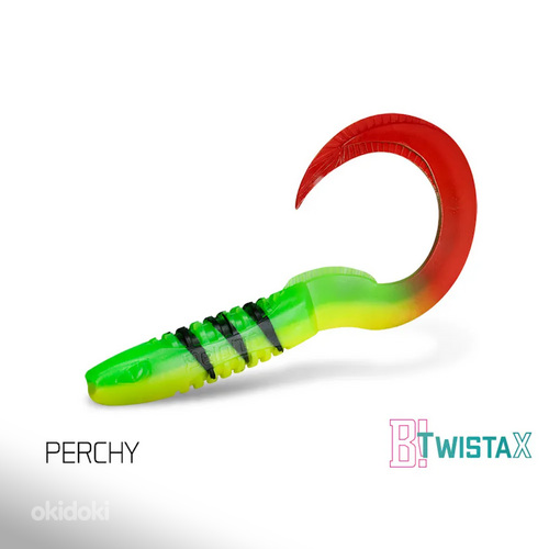 Kummikala Twistax Eeltail 60mm, Perchy, 5tk/pk