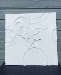 Kipsist seinapannoo 50×50 cm — stiilne sisekujundus (2 foto / 9)