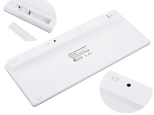 UUS!!! Bluetooth juhtmevaba SLIM klaviatuur, VALGE (5 foto / 10)