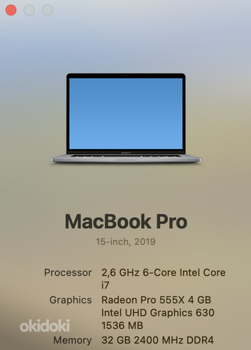 Macbook Pro 15 2.6 i7/32gb/500gb 2019 (фото #4)
