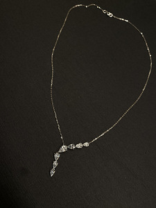 Kullast kaelakee teemantidega 2.04 ct (1 foto / 5)