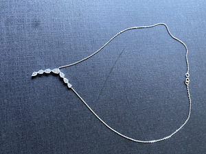 Kullast kaelakee teemantidega 2.04 ct (4 foto / 5)