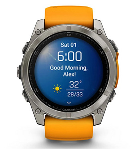 GARMIN Fenix 8 51 mm, AMOLED, Sapphire Titanium (2 foto / 9)