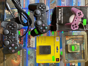 PS1, PS2, PS3 juhtkangid, mälukaart, adapter (1 foto / 1)