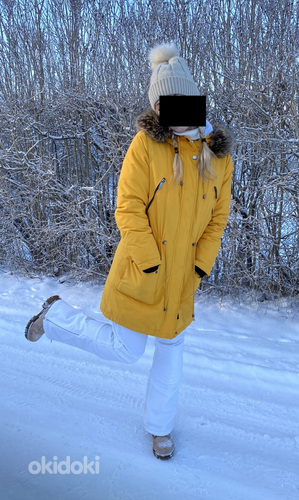 Denim dream желтая зимняя куртка S (фото #1)
