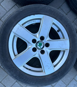 Литые диски Skoda с шинами (5x100) (4 фото из 5)
