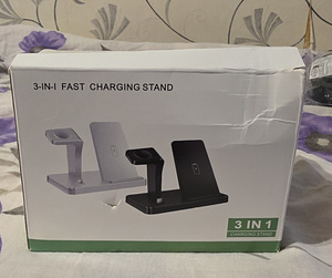 3in1 Fast Wireless Charger Station Dock For Samsung,Apple (3 foto / 10)