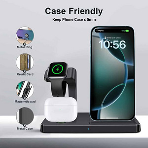 3in1 Fast Wireless Charger Station Dock For Samsung,Apple (6 foto / 10)