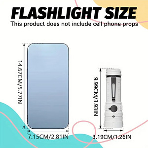 3 LED USB laetav LED taskulamp USB-pordiga. (10 foto / 10)