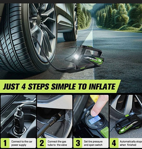CaRSun kaasaskantav digitaalne autokompressor 150 PSI (7 foto / 9)