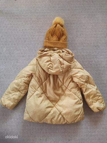 Zara куртка р. 134, шапка и перчатки (фото #2)