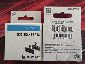 Shimano K05S-RX Resin piduriklotsid (2 paari) (1 foto / 2)