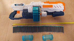 Nerf mängurelv Zuru X-Shot pöörleva trummeliga,kaasa 80 kuul (1 foto / 8)