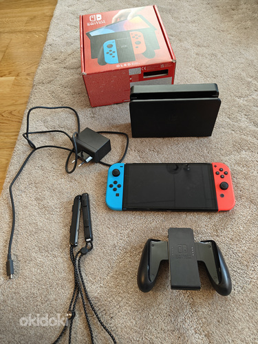 Nintendo switch oled 64gb sinine punane