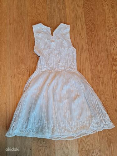 Белое платье zara xs size (фото #2)