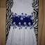 Uus ilus valge-sinisega kleit s/m suurusele (foto #2)