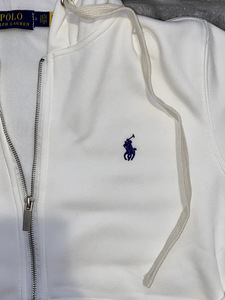 Белая кофта на молнии Ralph Lauren (2 фото из 3)