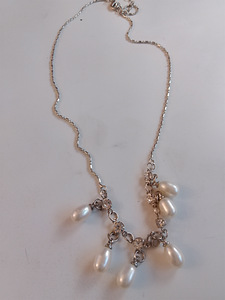 Makean veden helmet hopea ketju (3 valokuva sivusta 3)