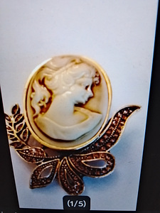 Camee pukukoru pronssia (1 valokuva sivusta 2)