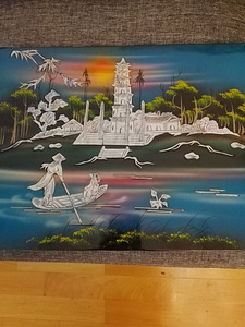 NÄKIN KENKÄ KIILTVÄ PINTAINEN MERI MAISEMA TAULU AASIA (1 valokuva sivusta 1)