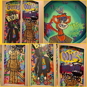 Graffiti kunstnik seinamaalingute kujundamine (5 foto / 10)